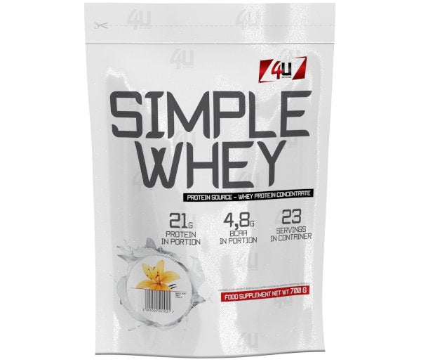 4U WPC Simple Whey Protein 700g Vanilla