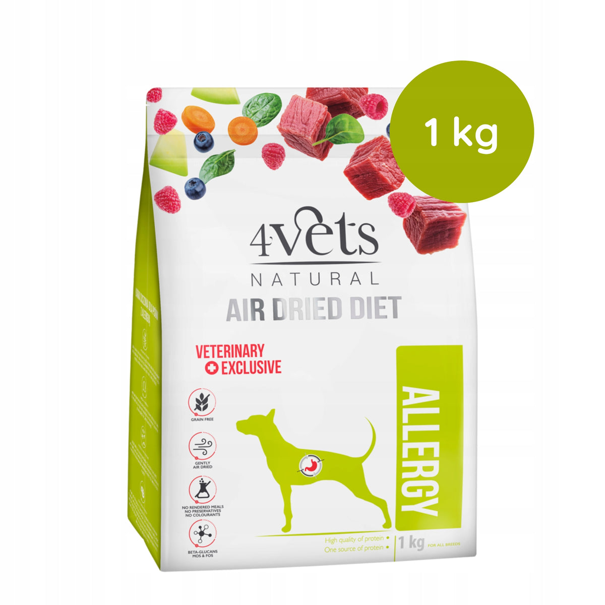 4Vets Natural Allergy 1kg Packaging status original