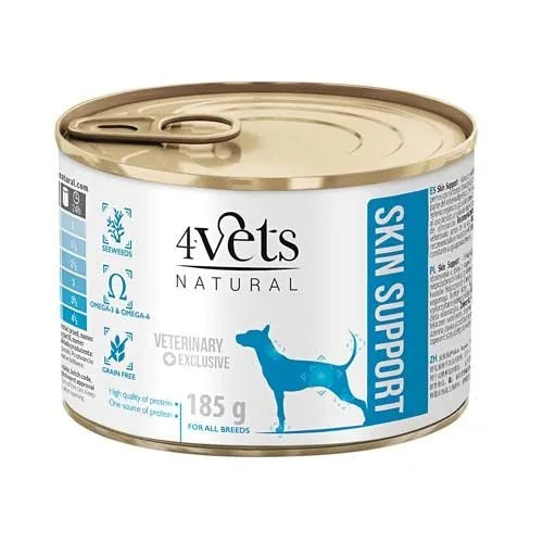 4Vets Natural Skin Support with dermatological problems 185g Manufacturer code 605876