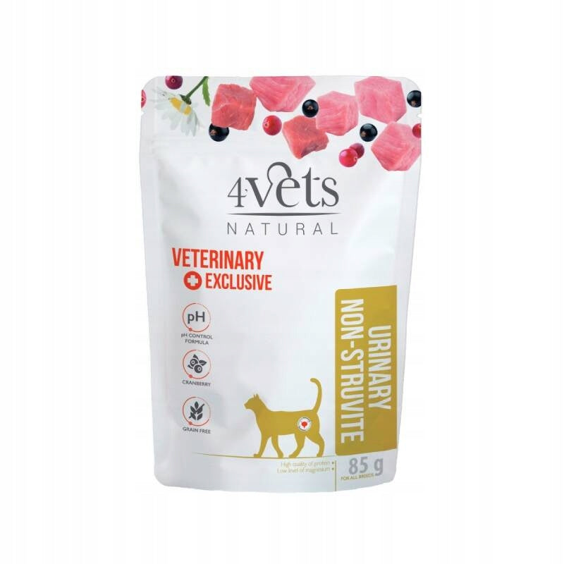 4Vets Natural Urinary Non-struvite Cat Food for Urinary Routes 85 g