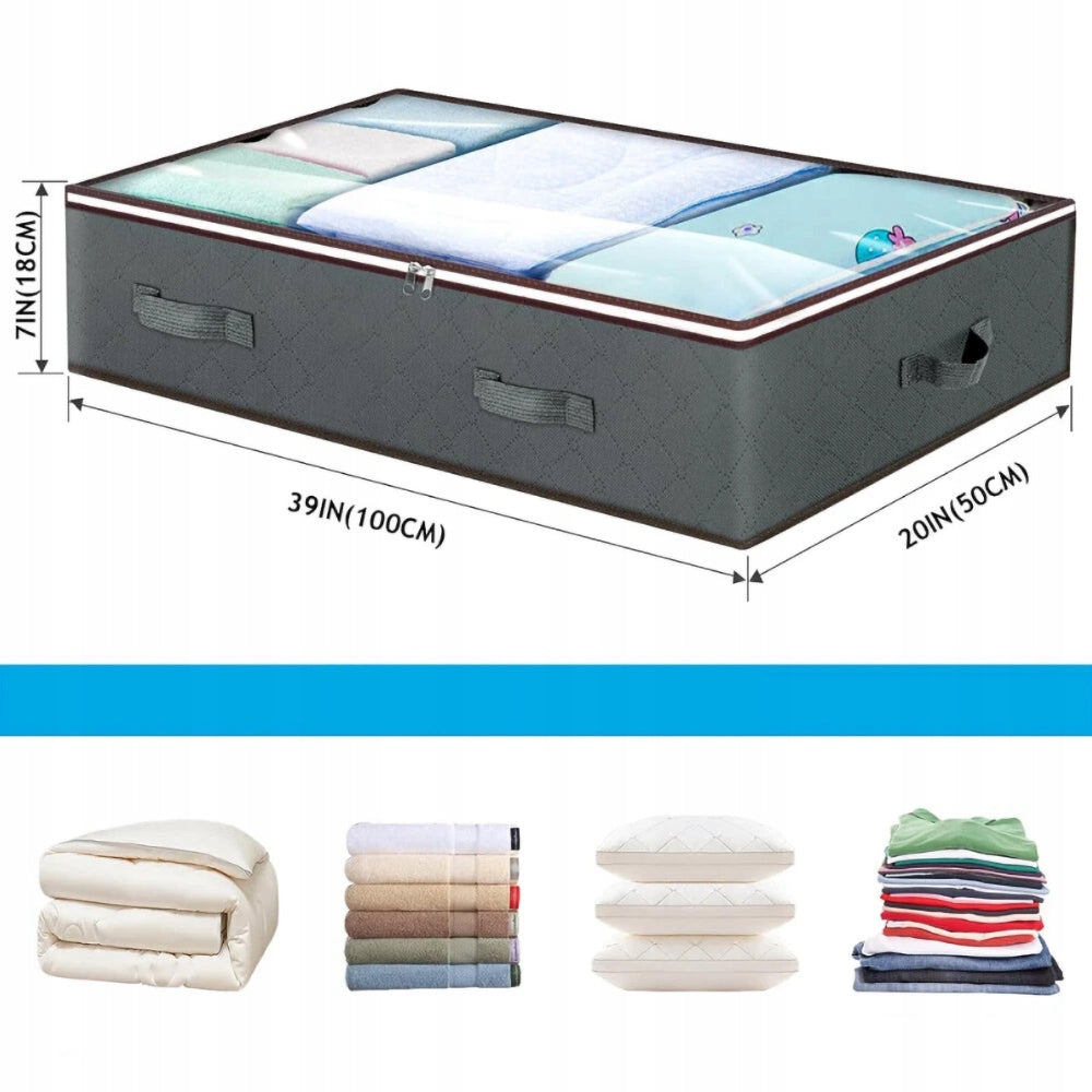 4X BED BAG FOR STORING CLOTHES BOXES ORGANIZER CONTAINERS 90L Brand no brand