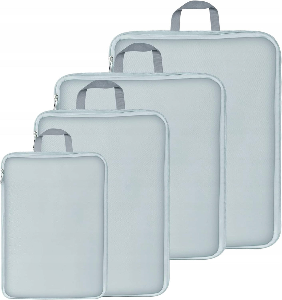 4X COMPRESSION BAG LUGGAGE PACKING CASE ORGANIZER TRAVEL SET CSZ Color gray