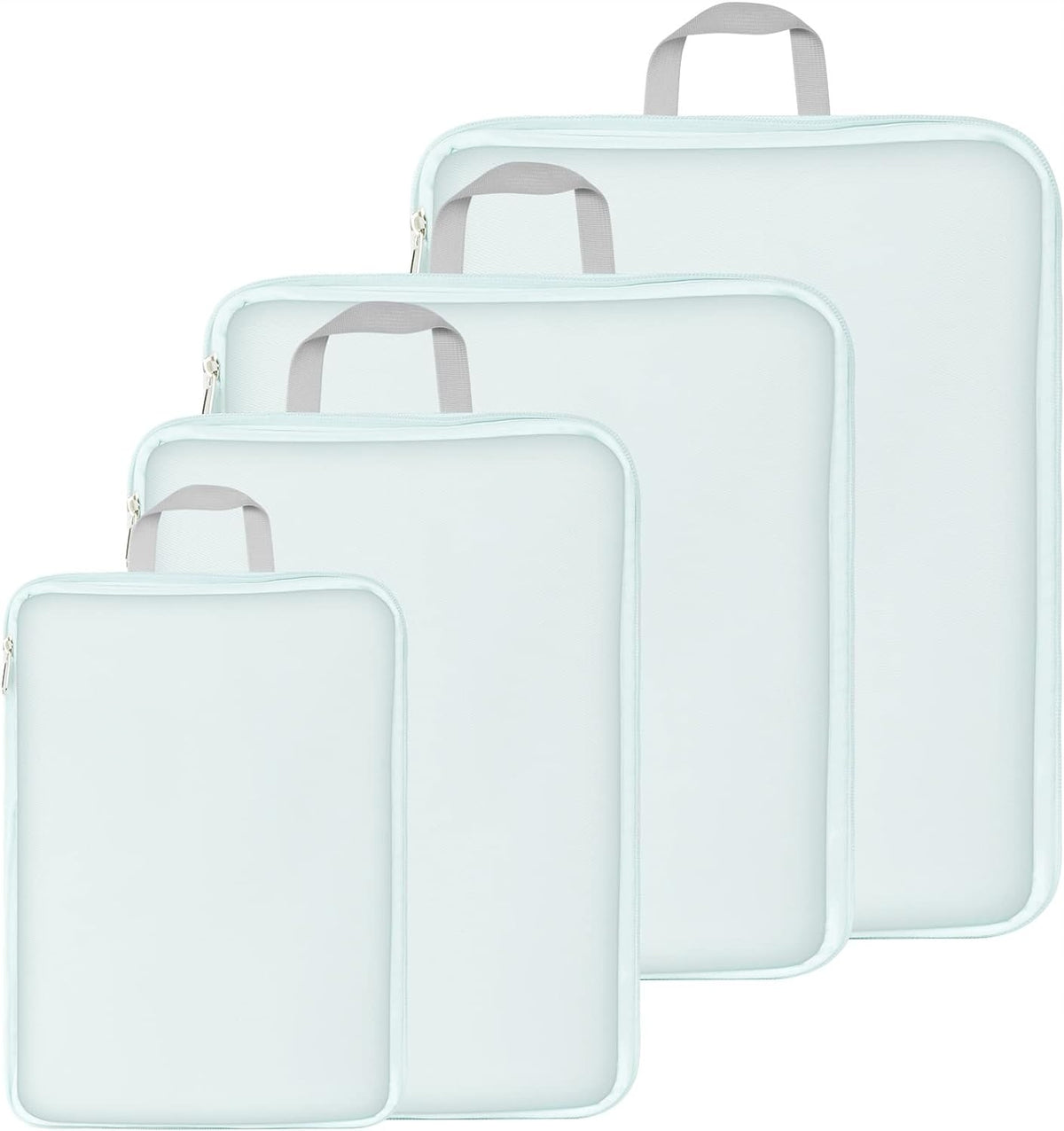 4X COMPRESSION BAG LUGGAGE PACKING SUITCASE ORGANIZER TRAVEL SET ERROR Color blue