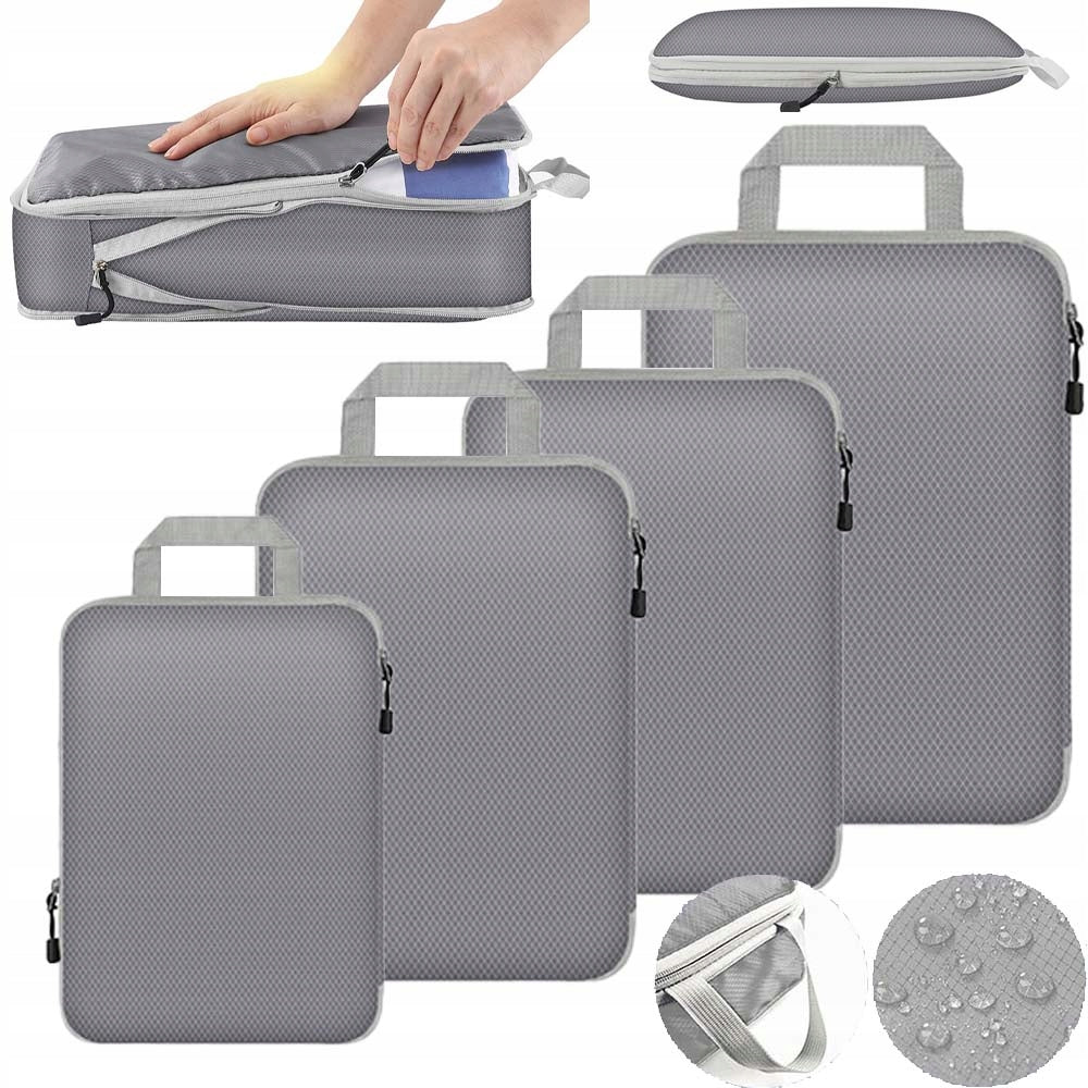 4X COMPRESSION BAG ORGANIZER FOR LUGGAGE PACKING SUITCASE FOR TRAVEL SET