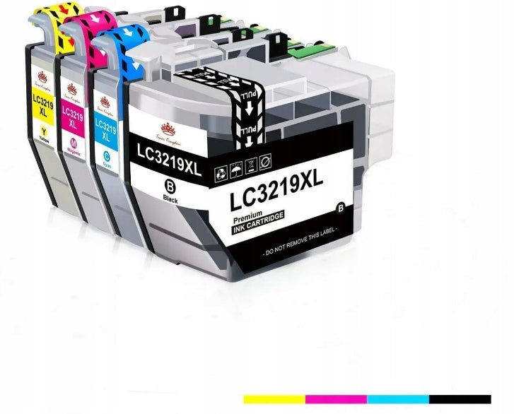4X INK FOR BROTHER LC3219 XL BLACK BLUE YELLOW RED SET