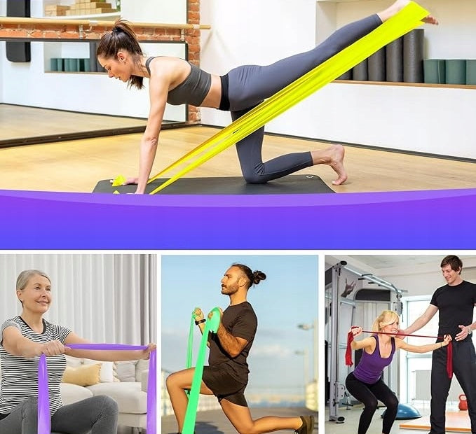 4X RESISTANCE BAND WITH 4 RESISTANCE LEVELS OF 1,5M WITH CARRYING POUCH Brand no brand