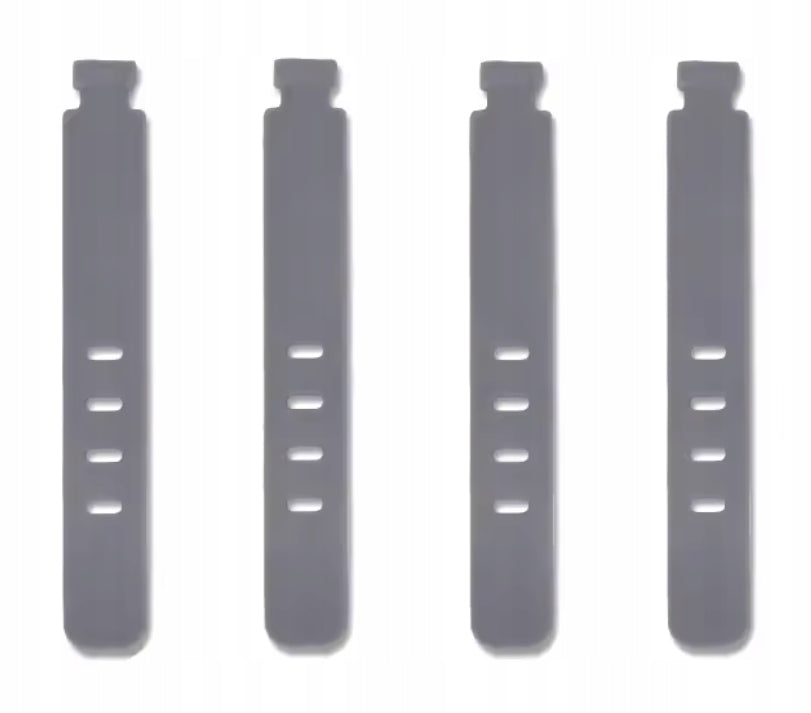 4X STRAP BAND BUCKLE CABLE ORGANIZER SILICONE SET Brand DKM