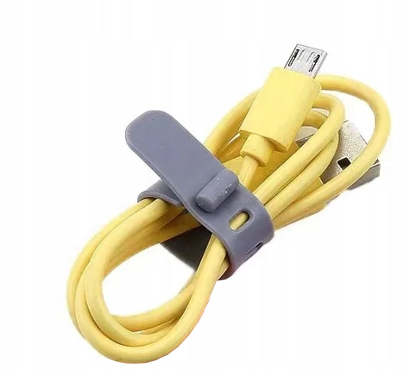 4X STRAP BAND BUCKLE CABLE ORGANIZER SILICONE SET EAN (GTIN) 5903794430600