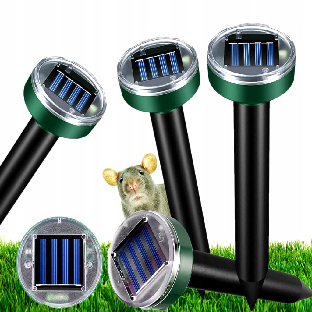 4X Solar Deterrent For Crete Veneers Rats Vibration Rodents 3200m2 Packaging status original