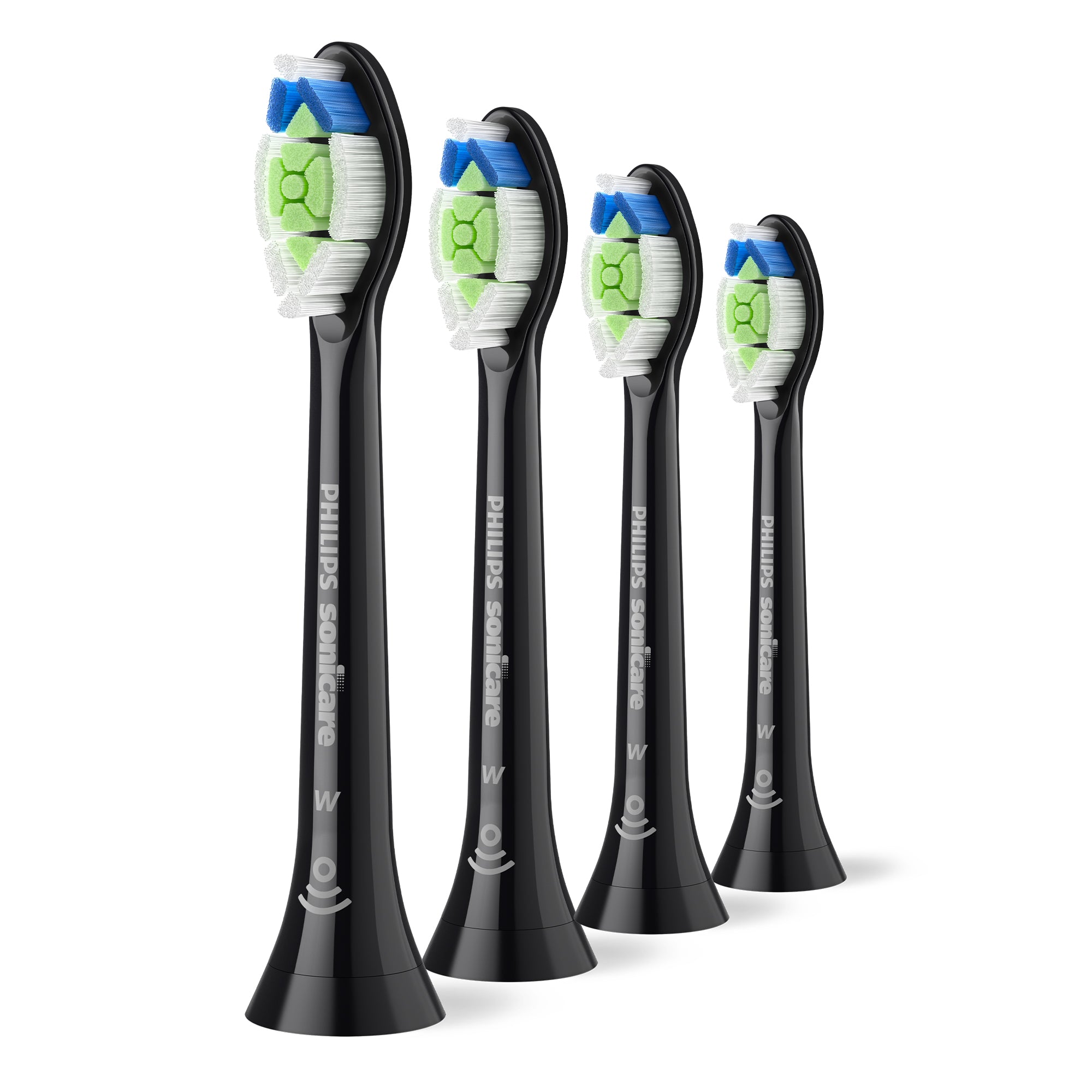4X pieces of Philips Sonicare W2 Hx6064 Optimal White toothbrush tips Packaging status original