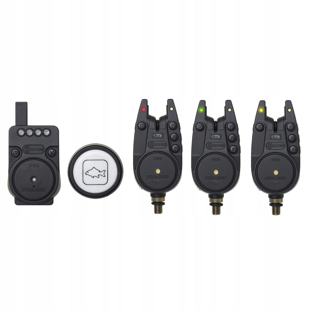 Žuvies signalizatorių rinkinys Prologic C-Series Pro 3+1+1, raudonas, žalias, geltonas