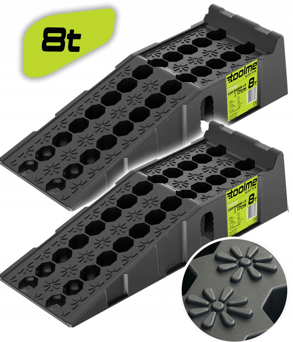 Automobilio rampa Raids 8T, 2 vnt., HDPE, TM020