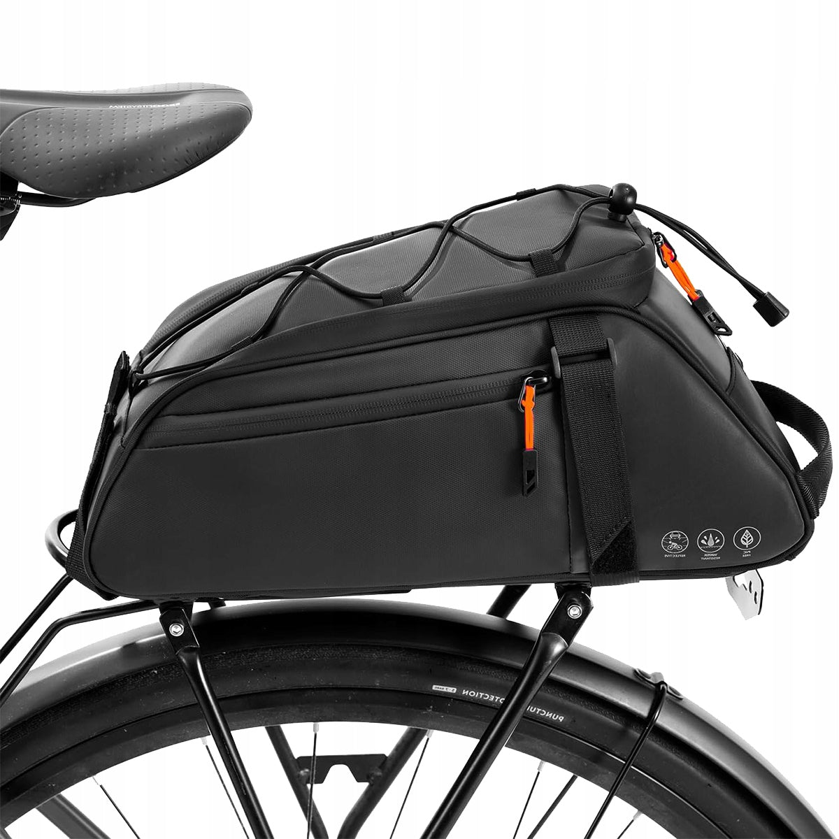 4in1 BICYCLE POUCH BICYCLE BAG TRUNK LARGE ROOMY 10L Dominant material other