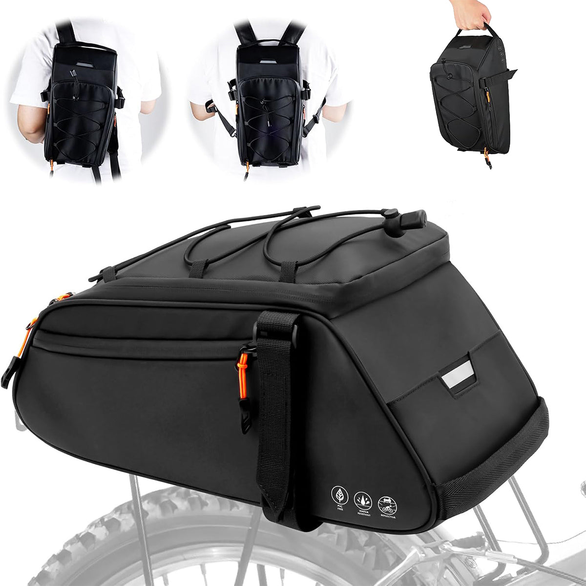 4in1 BICYCLE POUCH Phone Holder, Bicycle Bag WATERPROOF PREMIUM Packaging status original