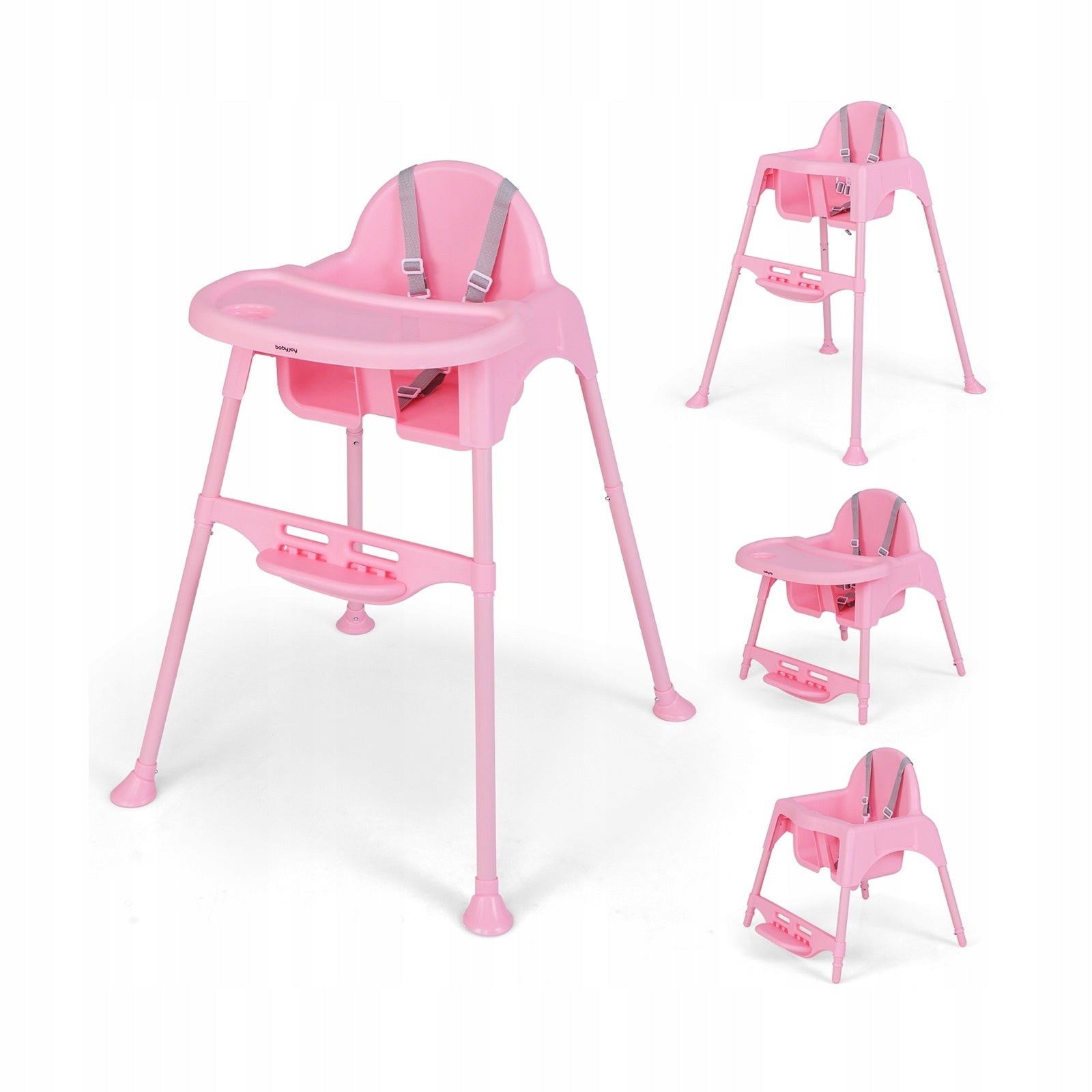 4in1 Baby Feeding Chair with Removable Tray and Footrest