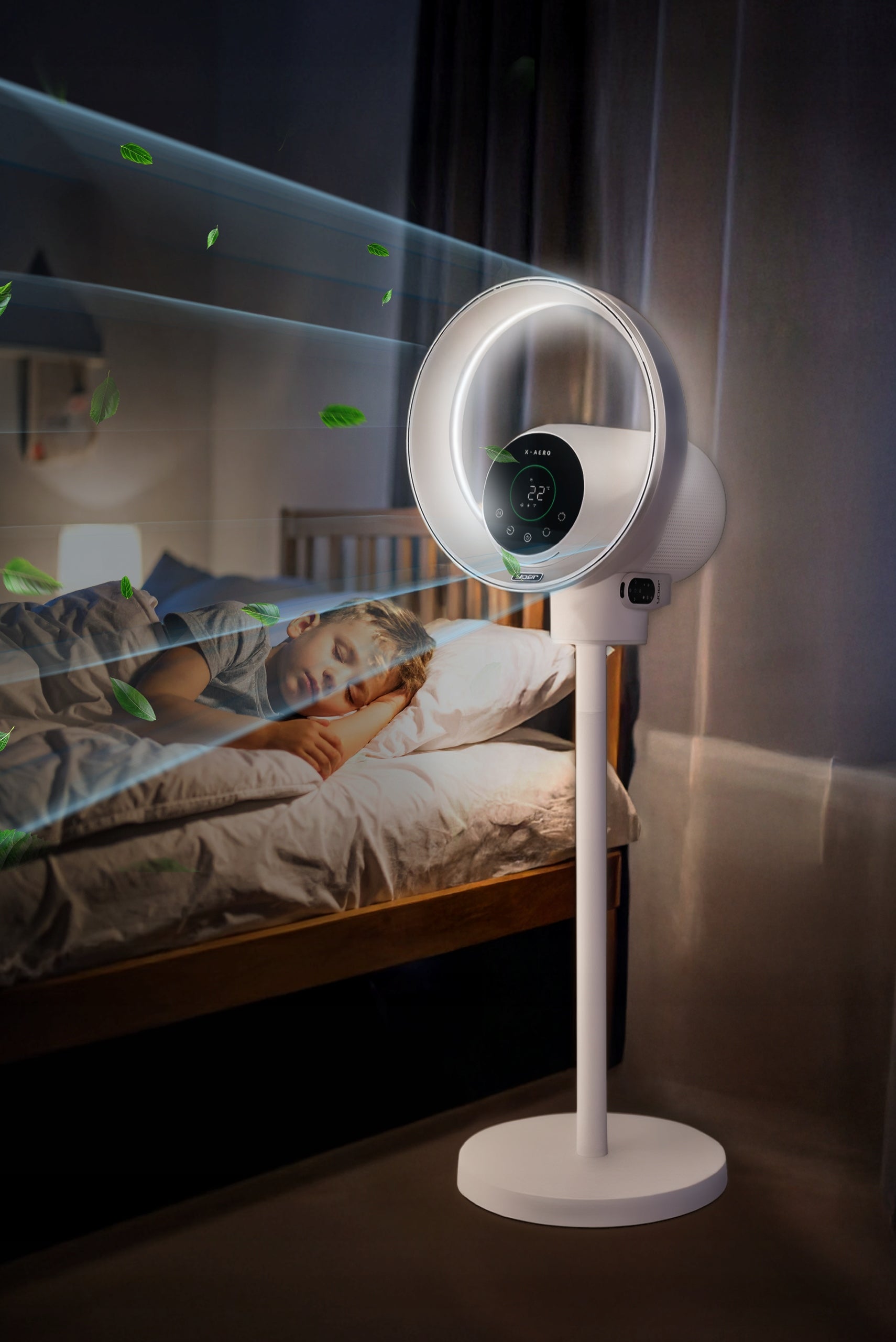 4in1 Bladeless Fan Floor Standing Windmill Yoer +WiFi +IONIZATION Packaging status original