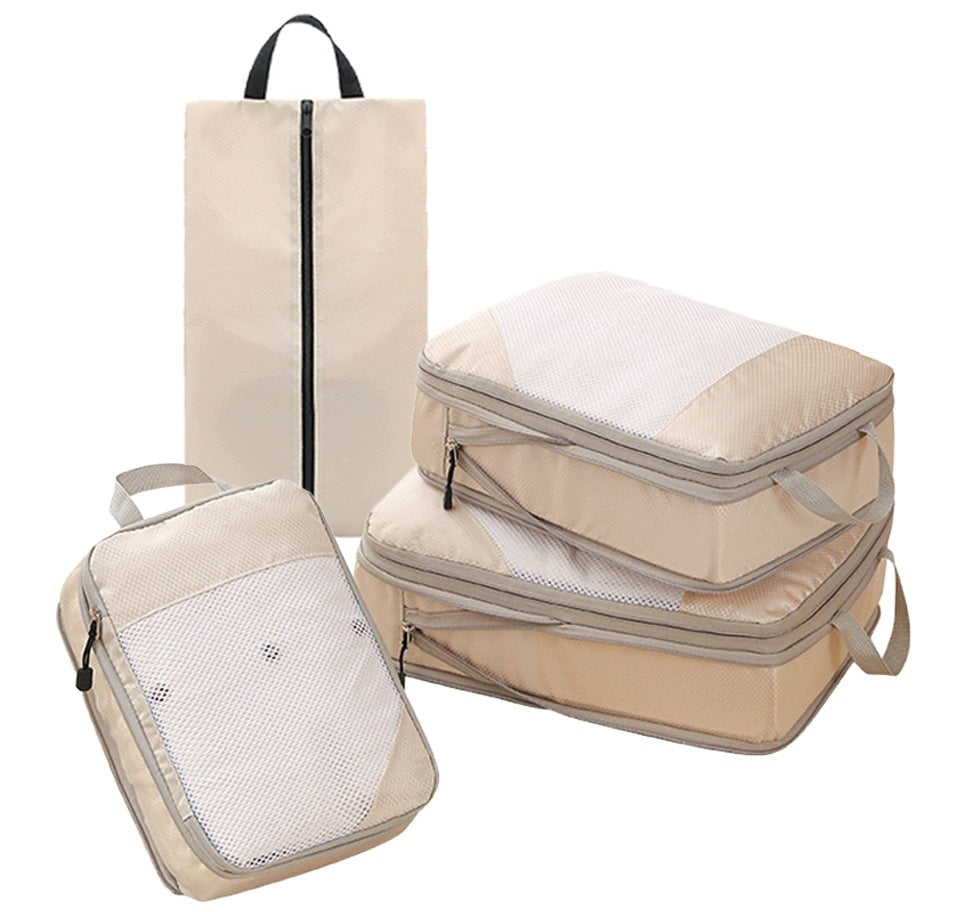 4in1 ORGANIZER SET FOR WARDROBE SUITCASE BAGS COMPRESSION ORGANIZER Packaging status original