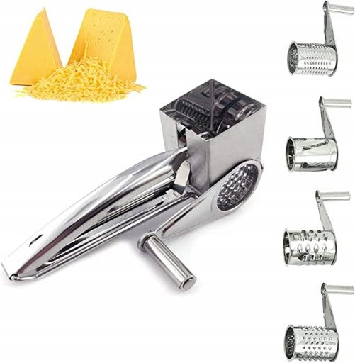 4in1 Rotating Cheese Grater Manual Kitchen Grinder