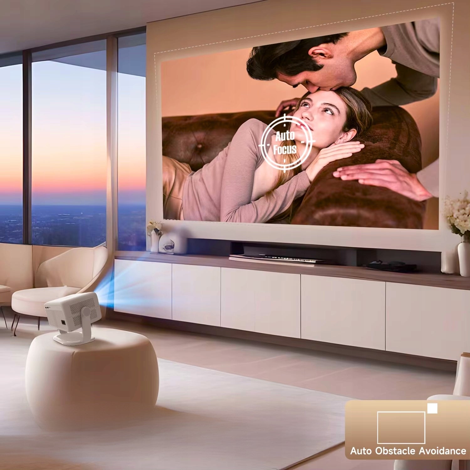 4k PROJECTOR Android 14 Full HD1080p 650ANSI Rotary White Manufacturer code Projektor Magcubic L018 2025 Android Wifi