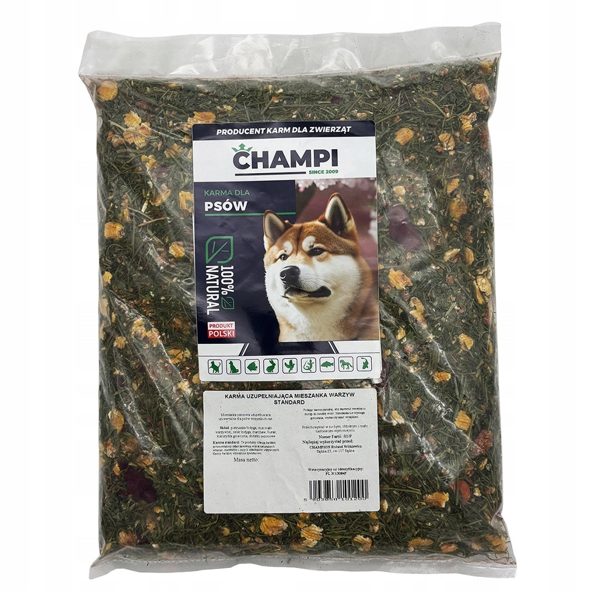 4kg Vegetables STANDARD for dog same vitamins straight from nature Volume 0 ml