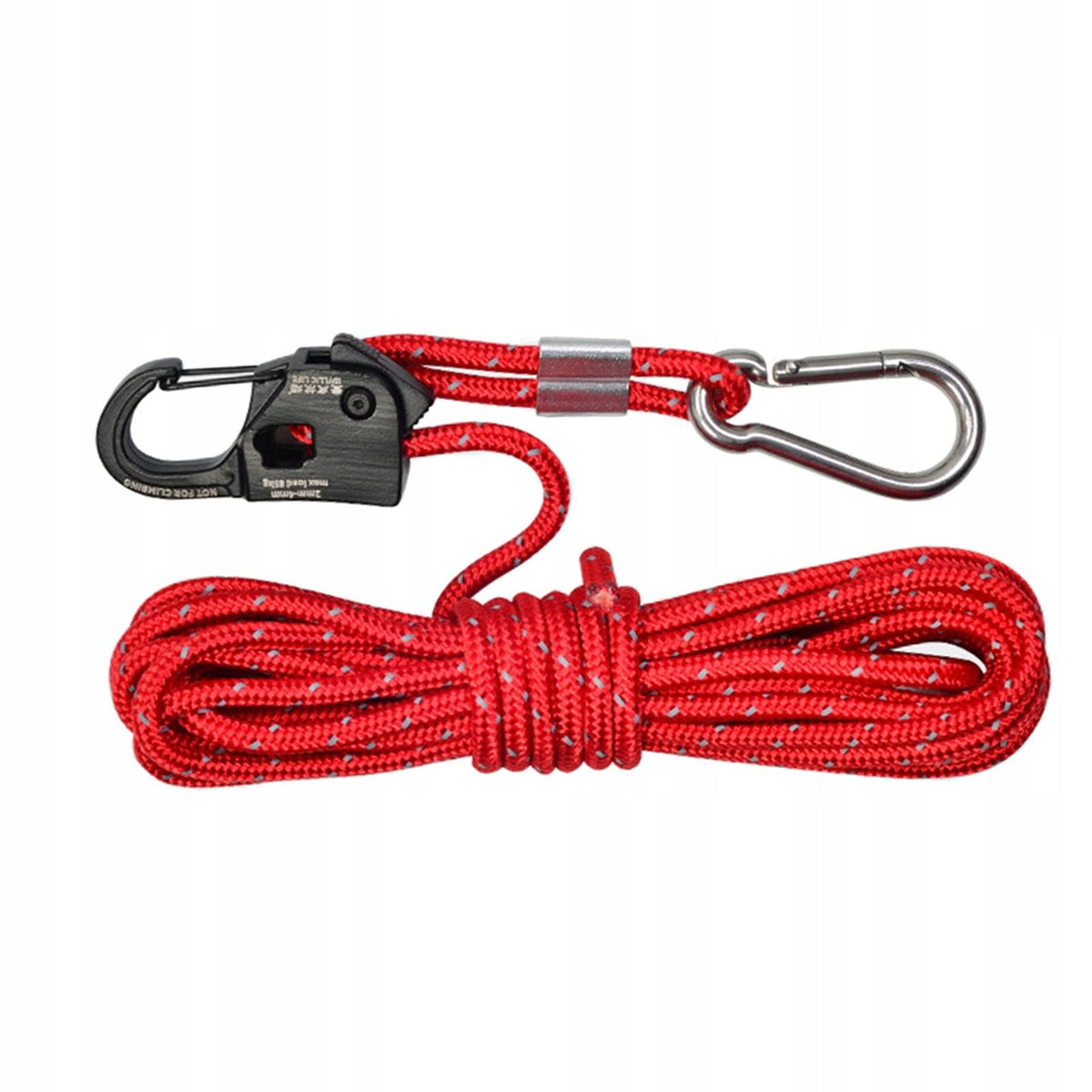 4mm Tent Guy Rope with Self Locking Adjuster Fast Locking Tent Wind Red
