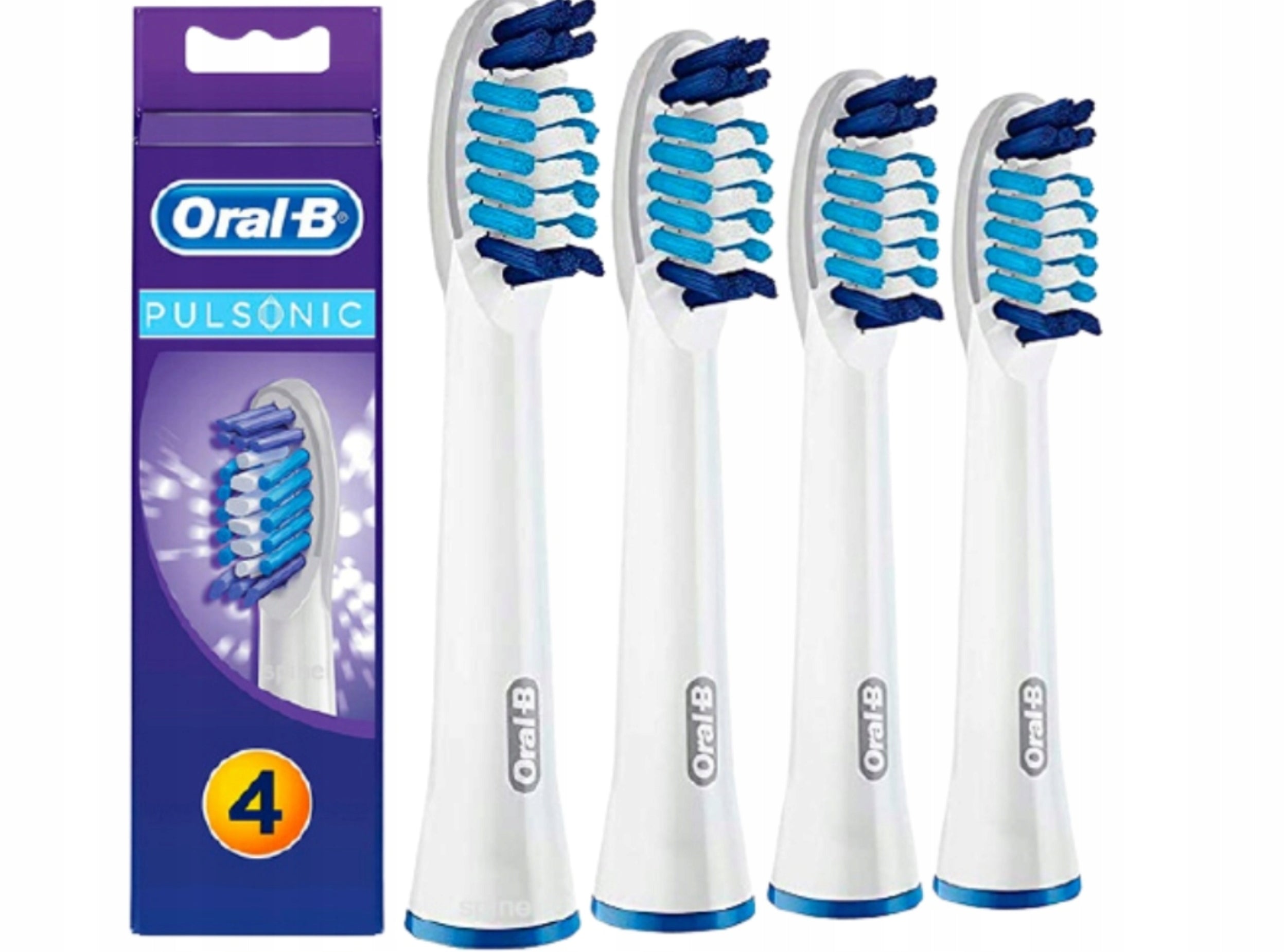4pcs Toothbrush Tip BRAUN Oral-B Pulsonic Original Sonic SR32-4 Packaging status original