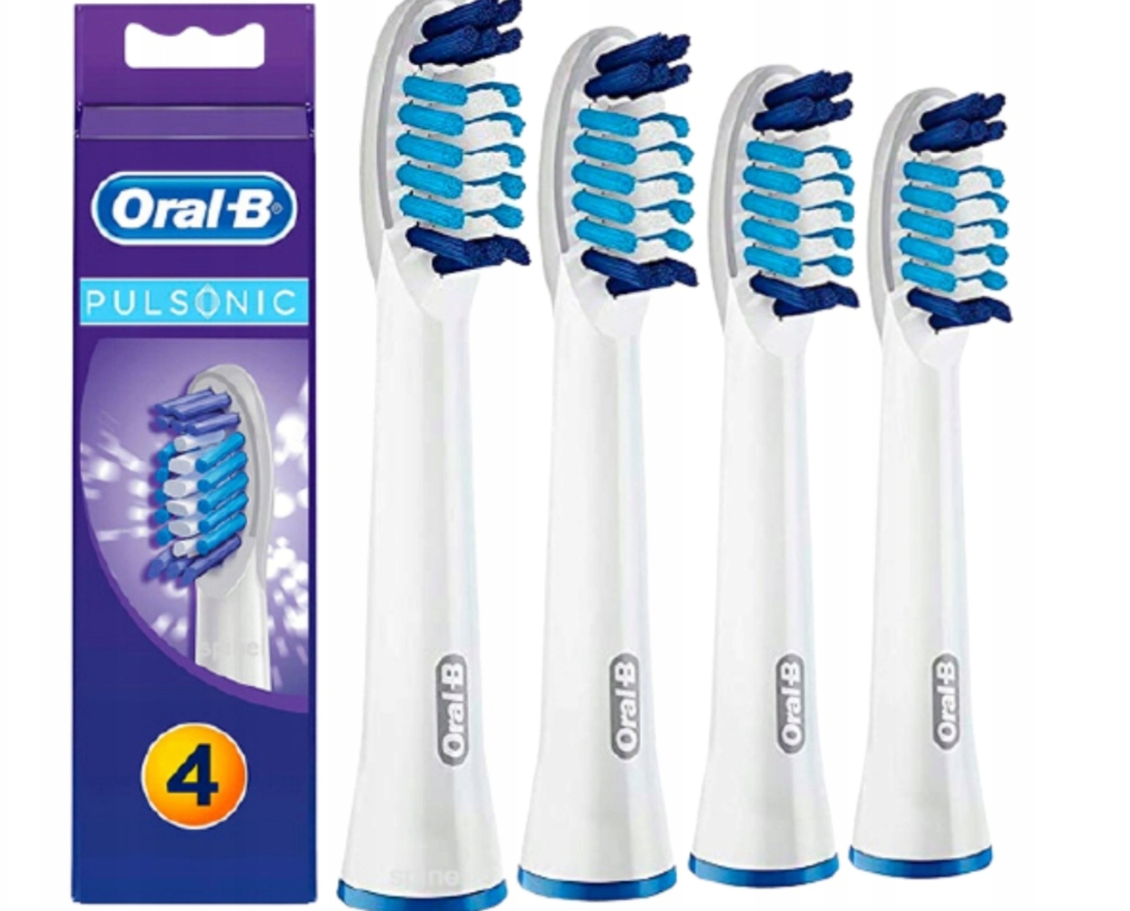 4pcs Toothbrush Tip BRAUN Oral-B Pulsonic Original Sonic SR32 Packaging status original
