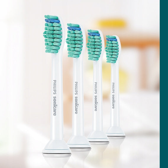 4pcs Toothbrush tips white Philips Sonicare C1 hx6014 ProResults Packaging status original