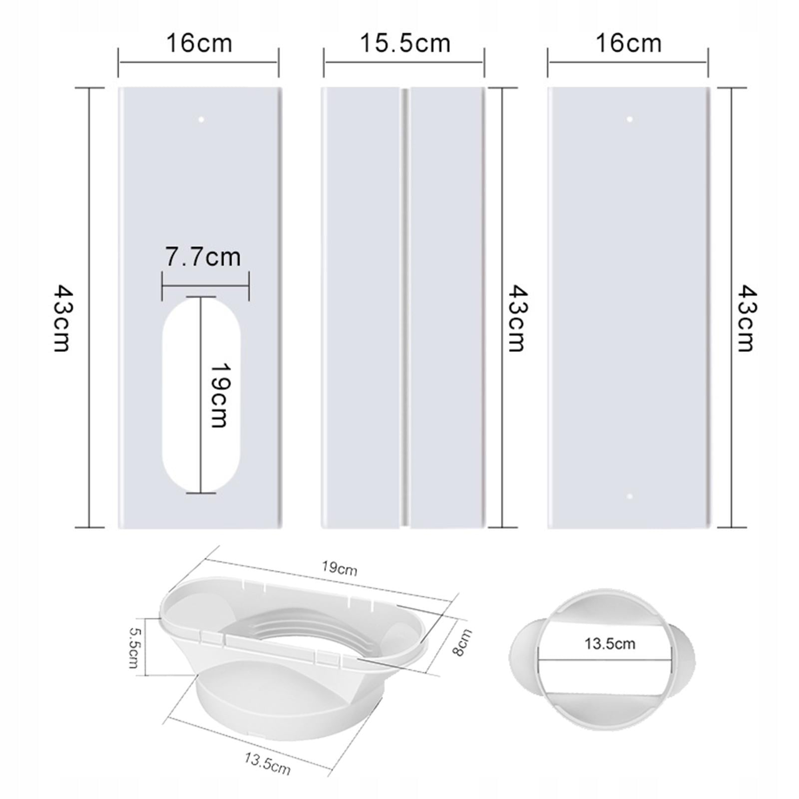 4pcs/set Portable Air Conditioner Window Kit with Je Connector Panel Range of energy efficiency classes A+++ - D