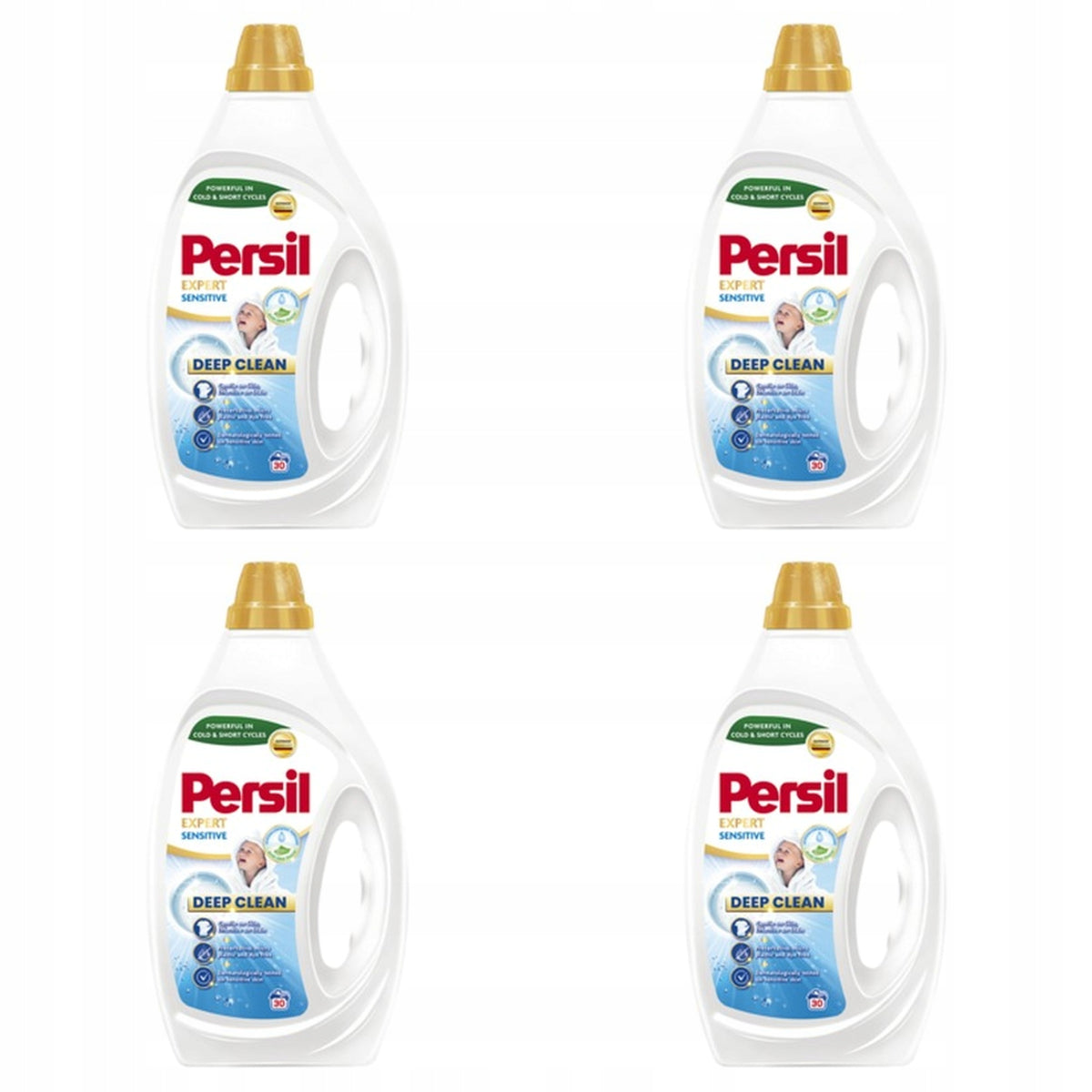 4x 1.35L Persil Gel Expert Sensitive 30 Washes