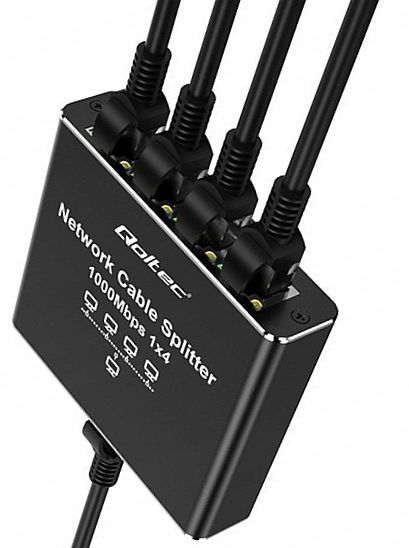 4x 1000Mb Gigabit Switch Ethernet Aluminum LAN Splitter