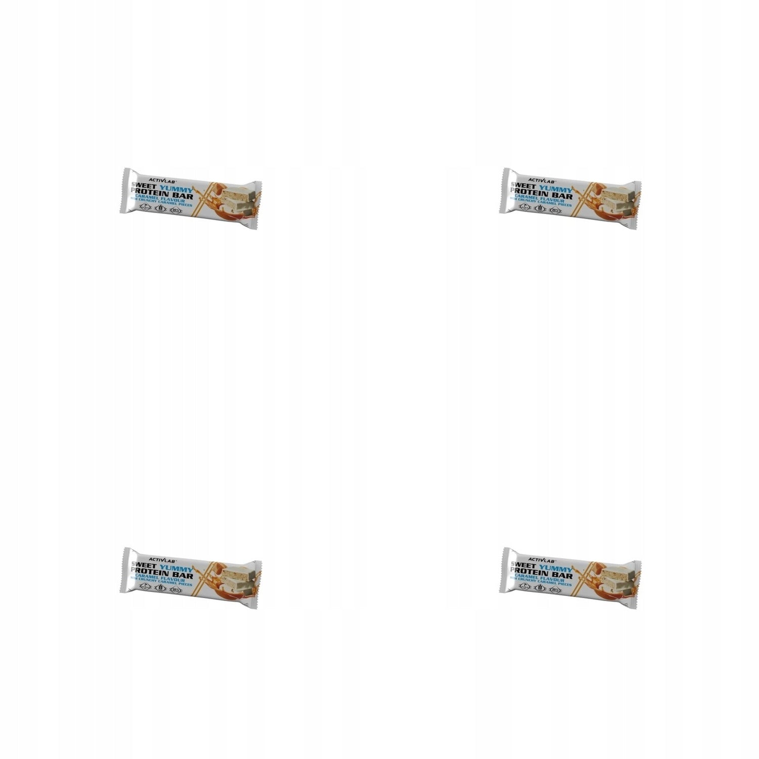 4x 50g ACTIVLAB sweet yummy protein bar caramel flavour