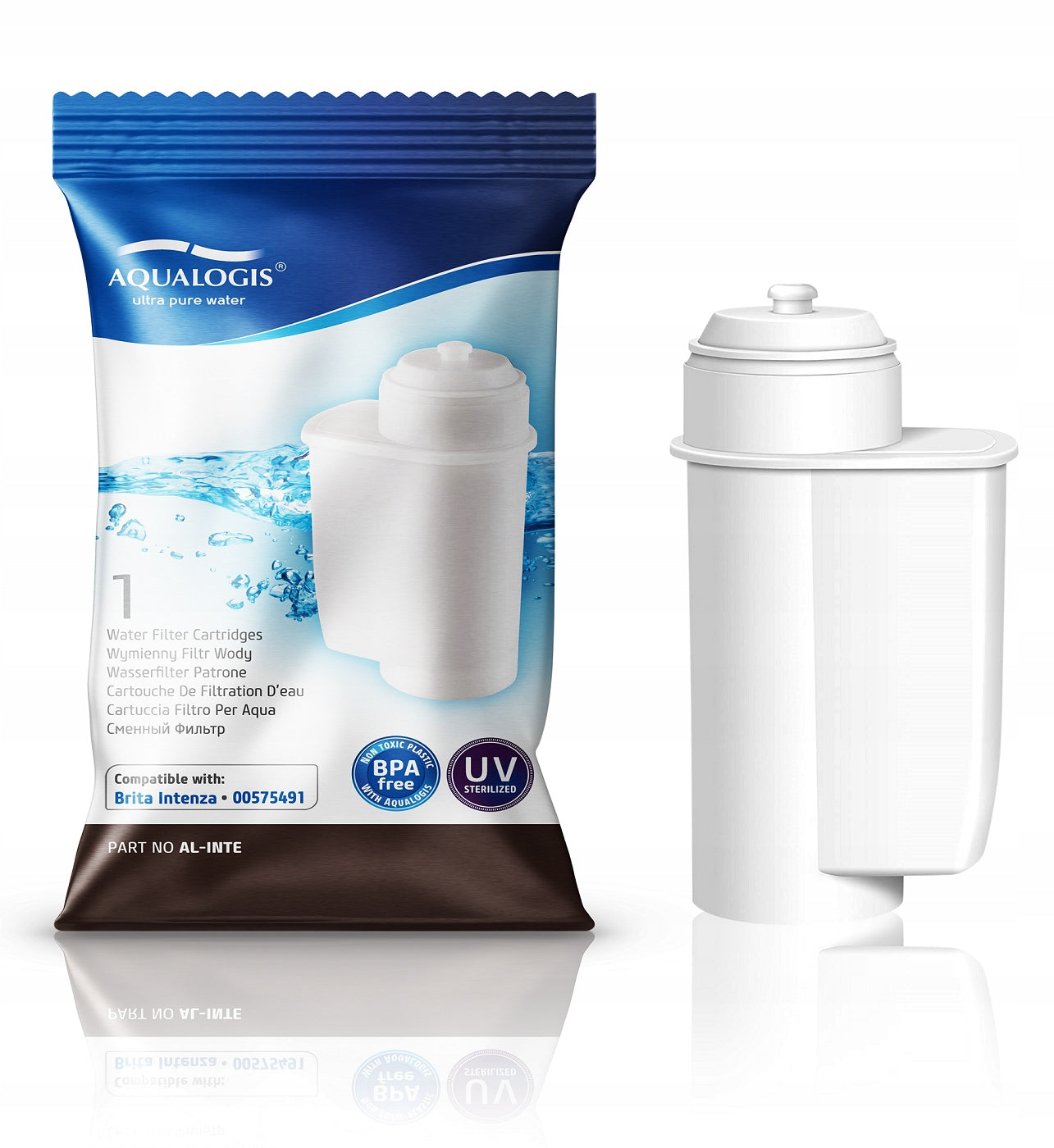4x AL-Inte Water Filter For Siemens Express + Decalc Descaler+ Tablets Brand Aqualogis