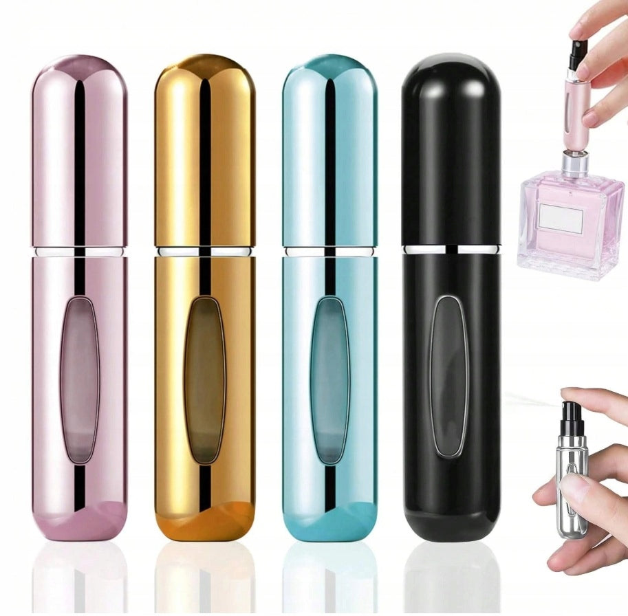 4x ATOMIZER TRAVEL DISPENSER PERFUME BOTTLE 5ML