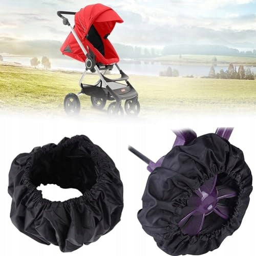 4x BABY STROLLER WHEEL PROTECTOR COVERS WHEEL COVERS Manufacturer code Wózek inwalidzki dla niemowląt 4 szt