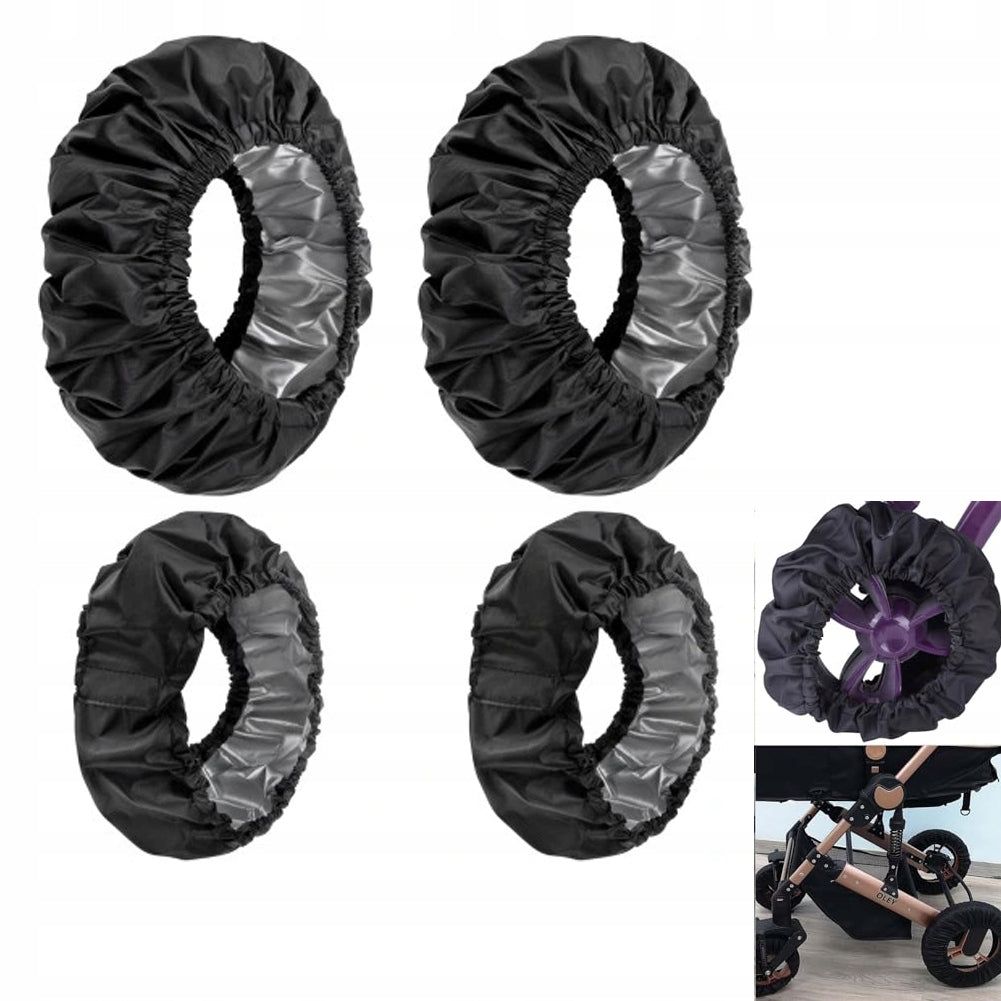 4x BABY STROLLER WHEEL PROTECTOR COVERS WHEEL COVERS