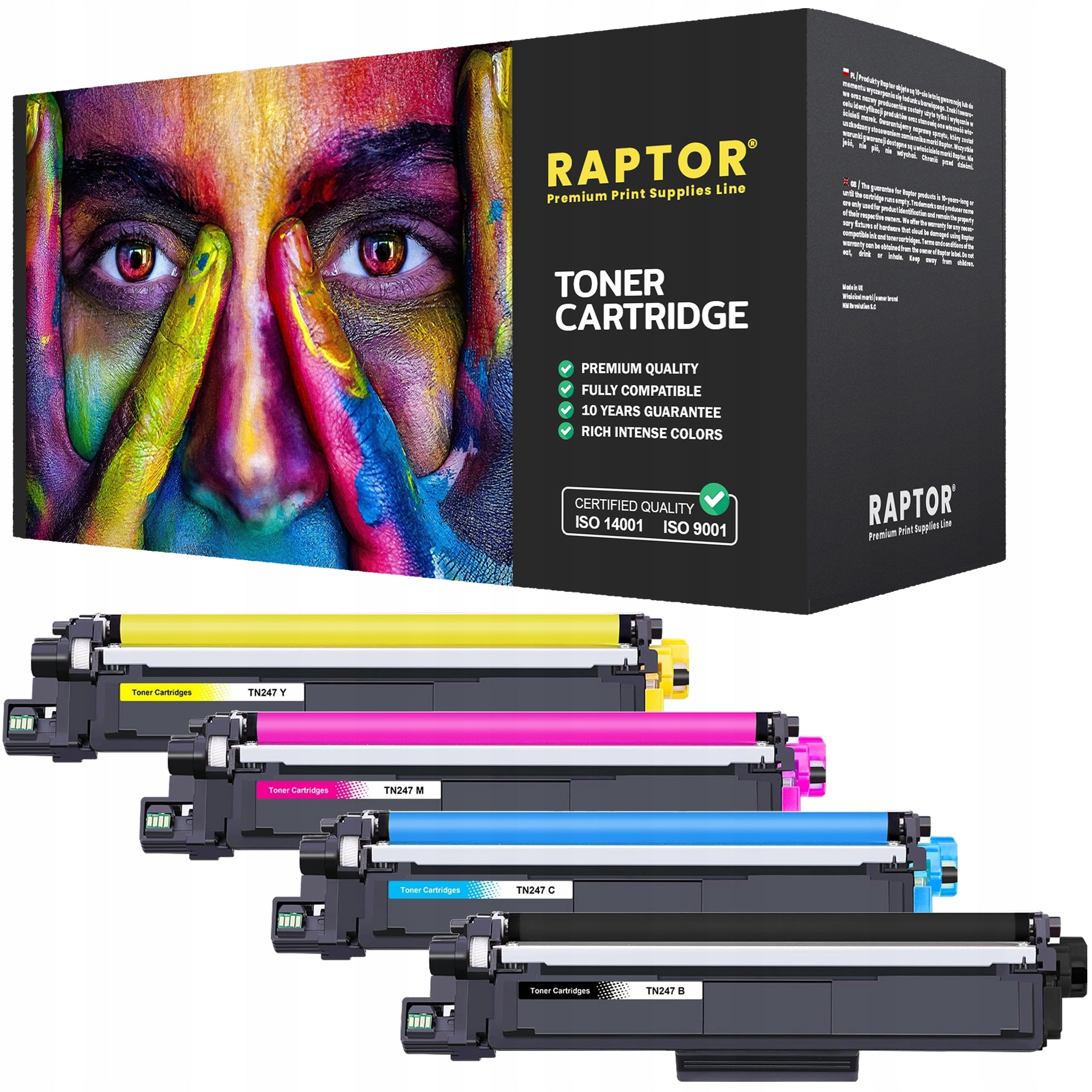 4x BROTHER PRINTER TONER HL-L3270CDW DCP-L3510CDW DCP-L3550CDW TN-247XL