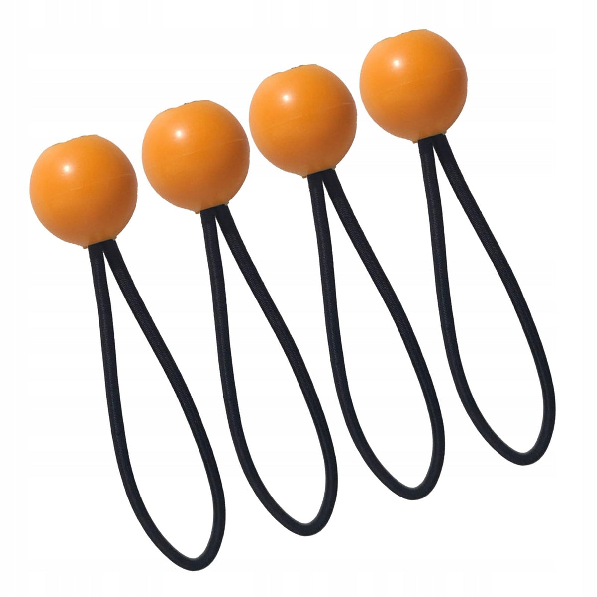 4x Bungee Cords Tie Down Straps Elastic Rope Multipurpose Accessories 25cm Brand no brand