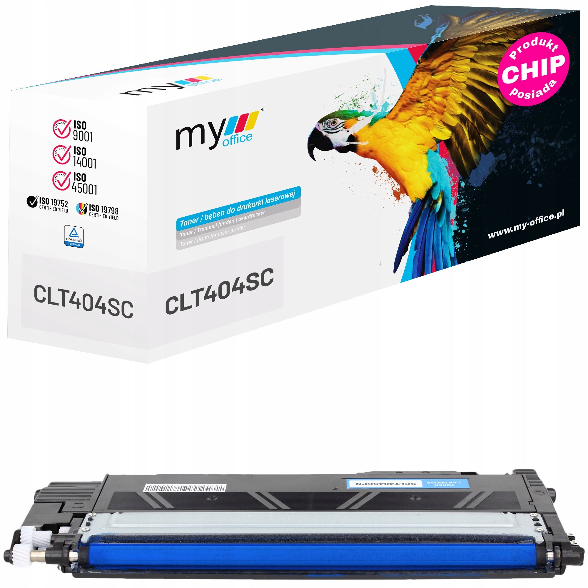 4x CLT-404S CMYK Toner Cartridge for Samsung C430 C430W C480 C480FN C480FW C480W 404S Manufacturer code MOSCLT404SCMYK