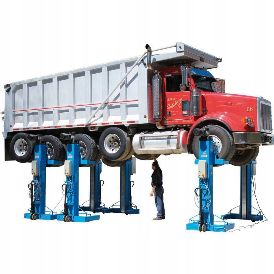 4x COLUMN LIFTER 5,5 T EACH TRUCK COLUMNS STANDS RAV 232N Brand Ravaglioli