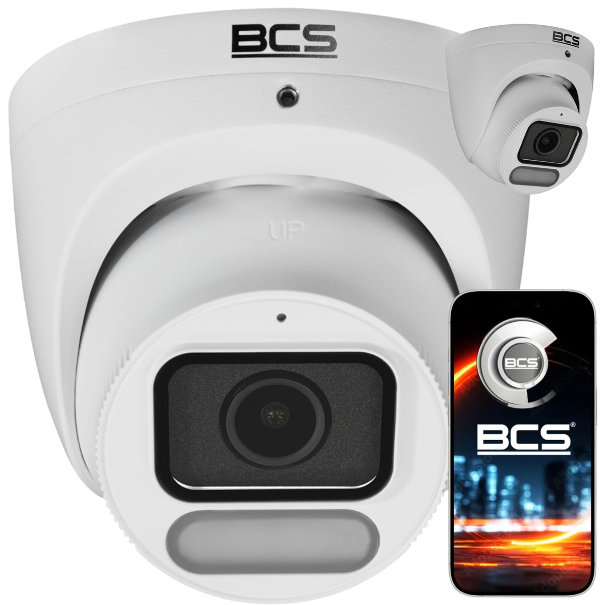 4x Camera BCS-P-EIP26FCL3-Ai1 6MPX WhiteLight WDR 120dB IP67 AI Zoom BCS Packaging status original