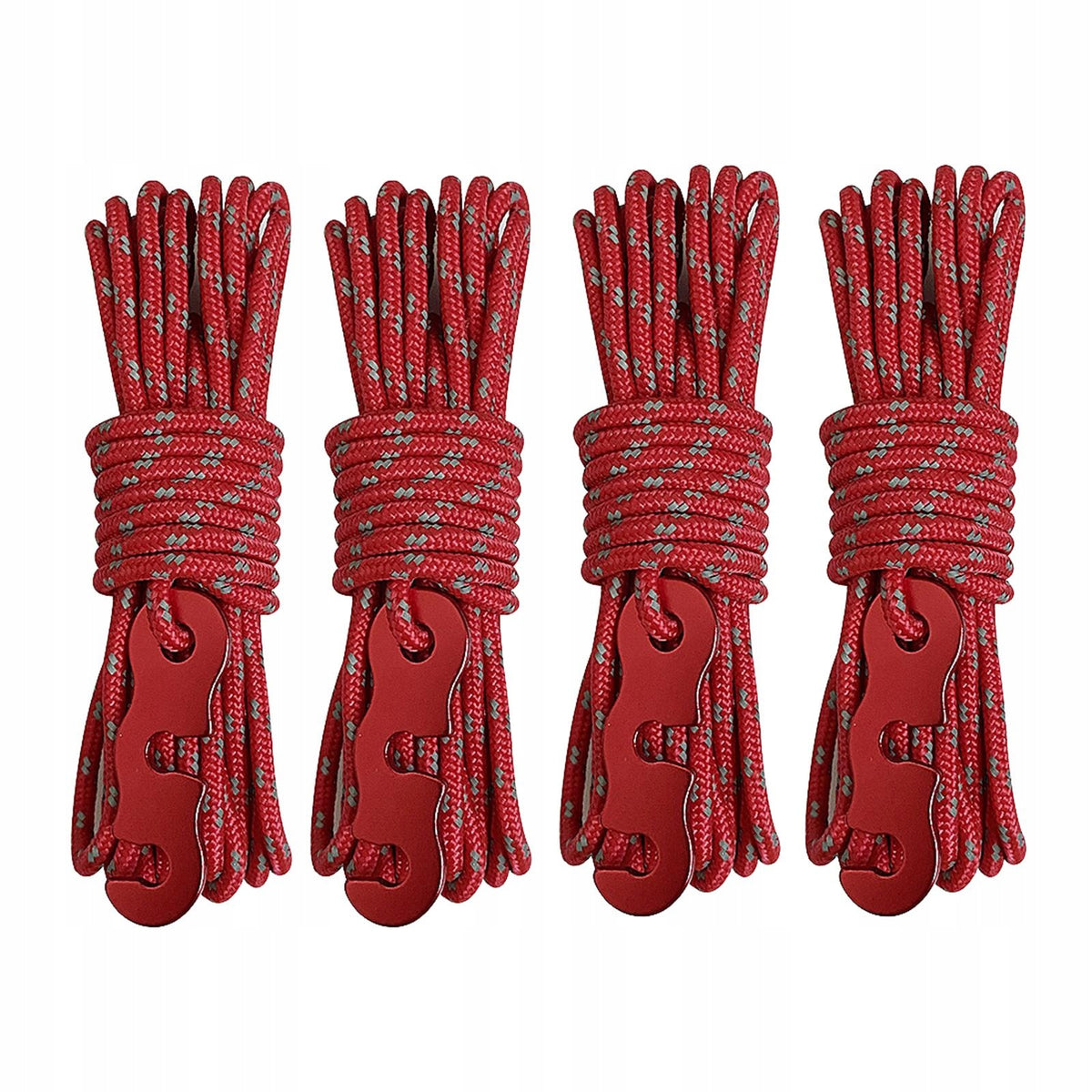 4x Camping Tent Cords Reflective Rope Lightweight Guy Ropes Gear Red Manufacturer code 15454083402