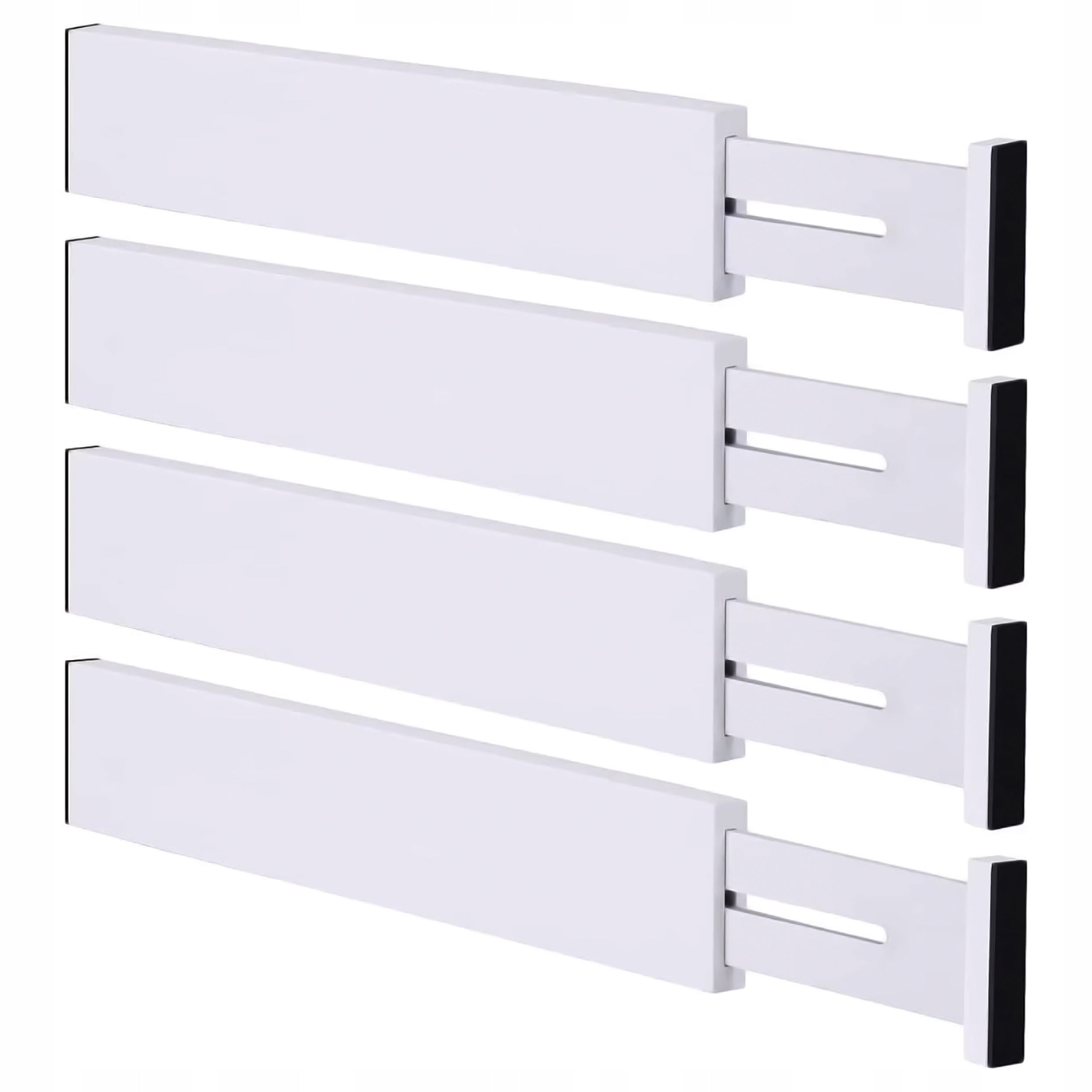 4x DRAWER ORGANIZER COMPARTMENT SEPARATOR BAMBOO COMPARTMENTS Packaging status original