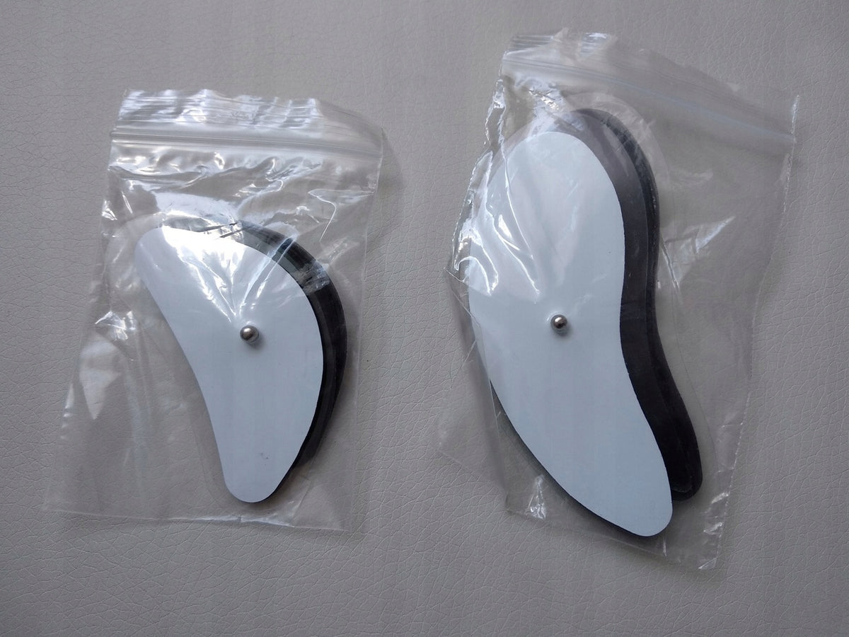 4x ELECTRODE FACE GEL ELECTRODES TENS EMS Batteries included no