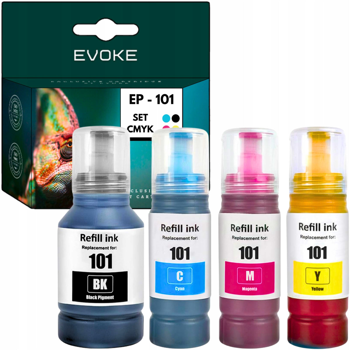4x Epson 101 Printer Ink | Black + Color Set