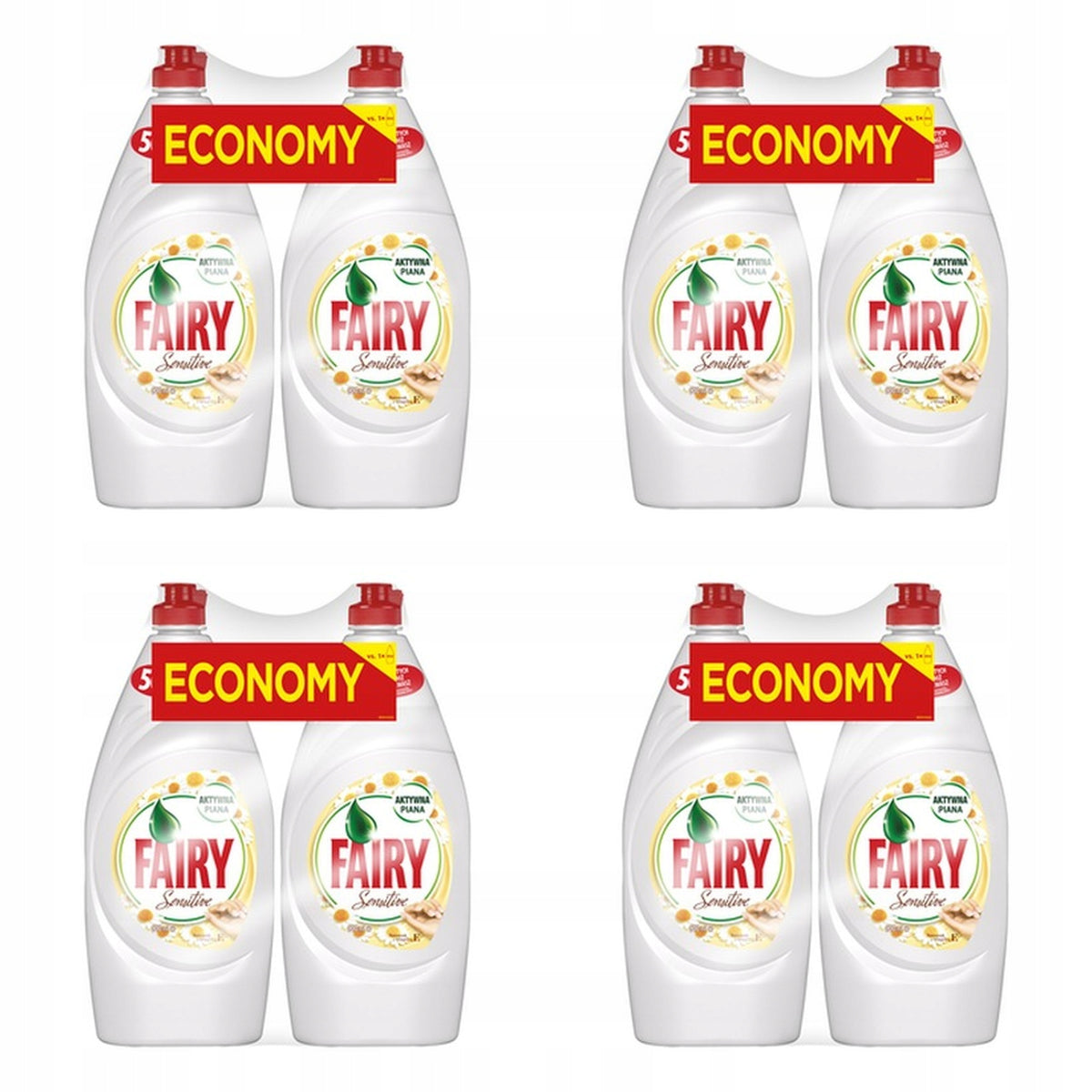 4x Fairy chamomile dishwashing liquid with vitamin 2x900ml