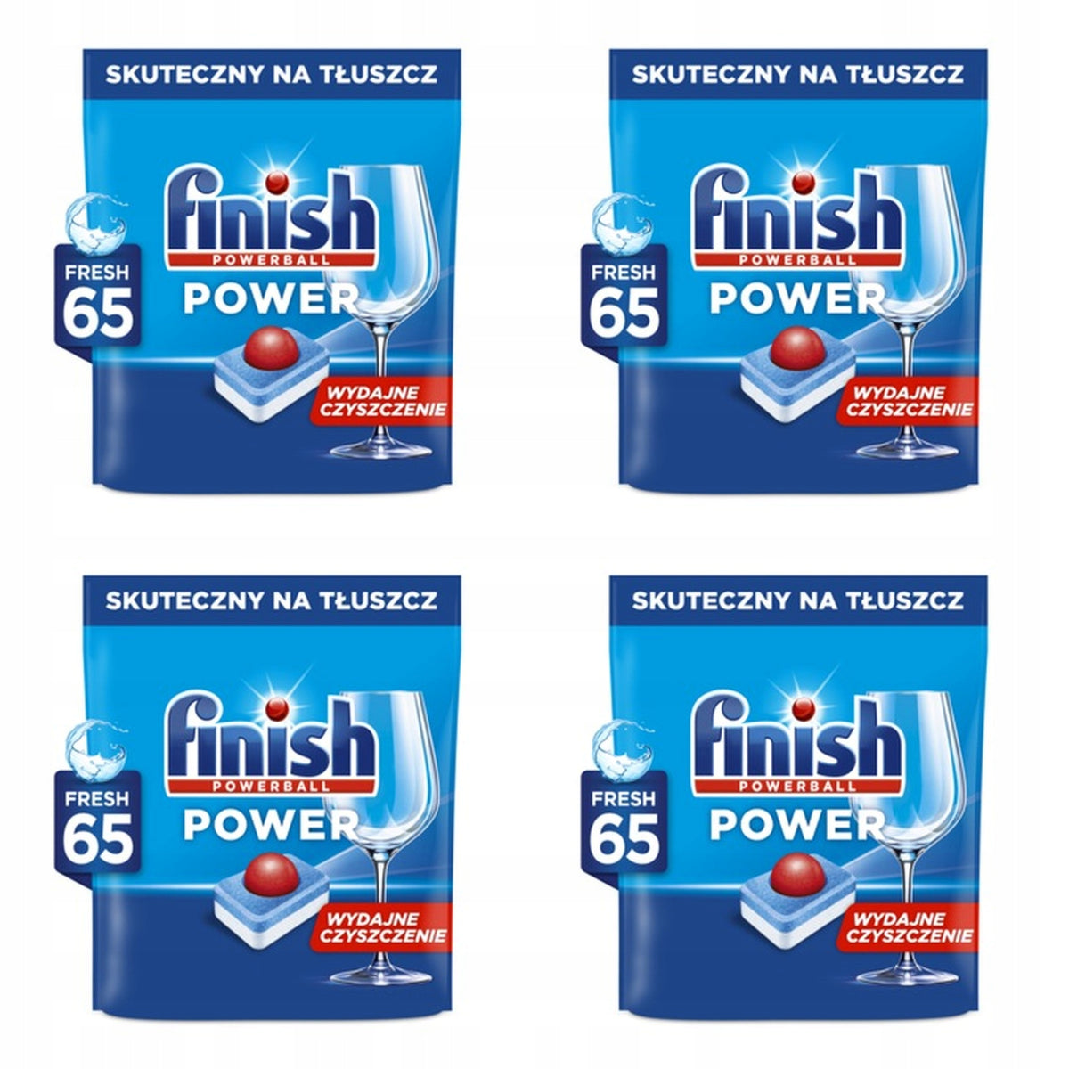 4x Finish Power All-in-1 65 fresh tablets