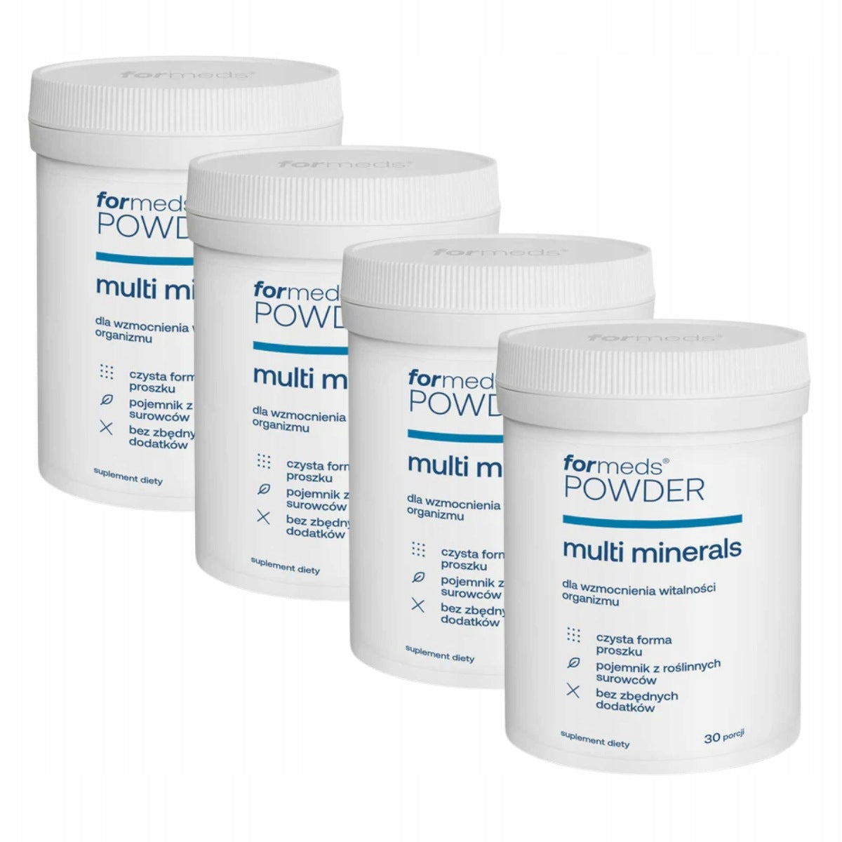 4x Formeds POWDER multi minerals complex of 11 minerals