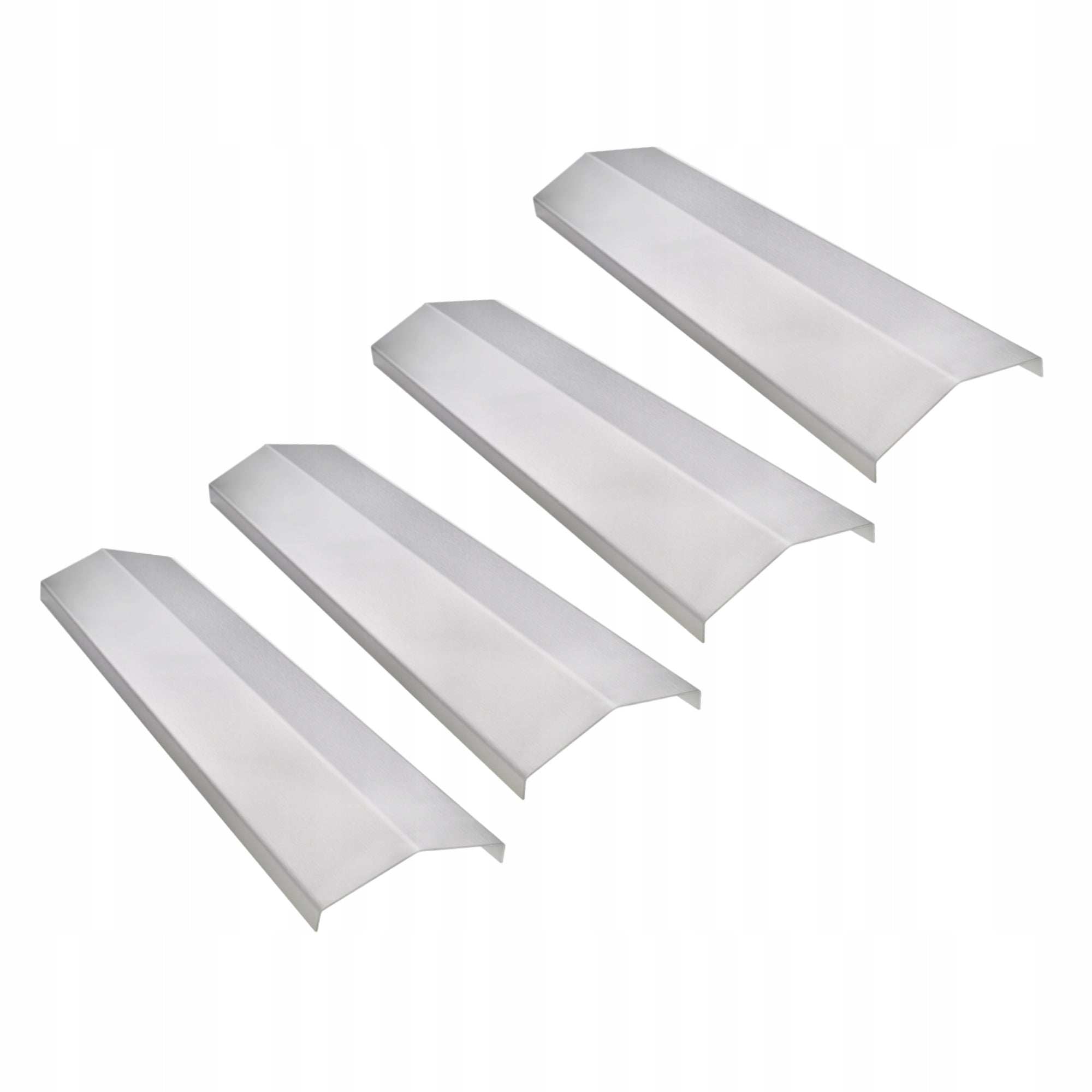 4x Gas Grill Burner Cover 34,5x9,5cm STAINLESS Aromazer
