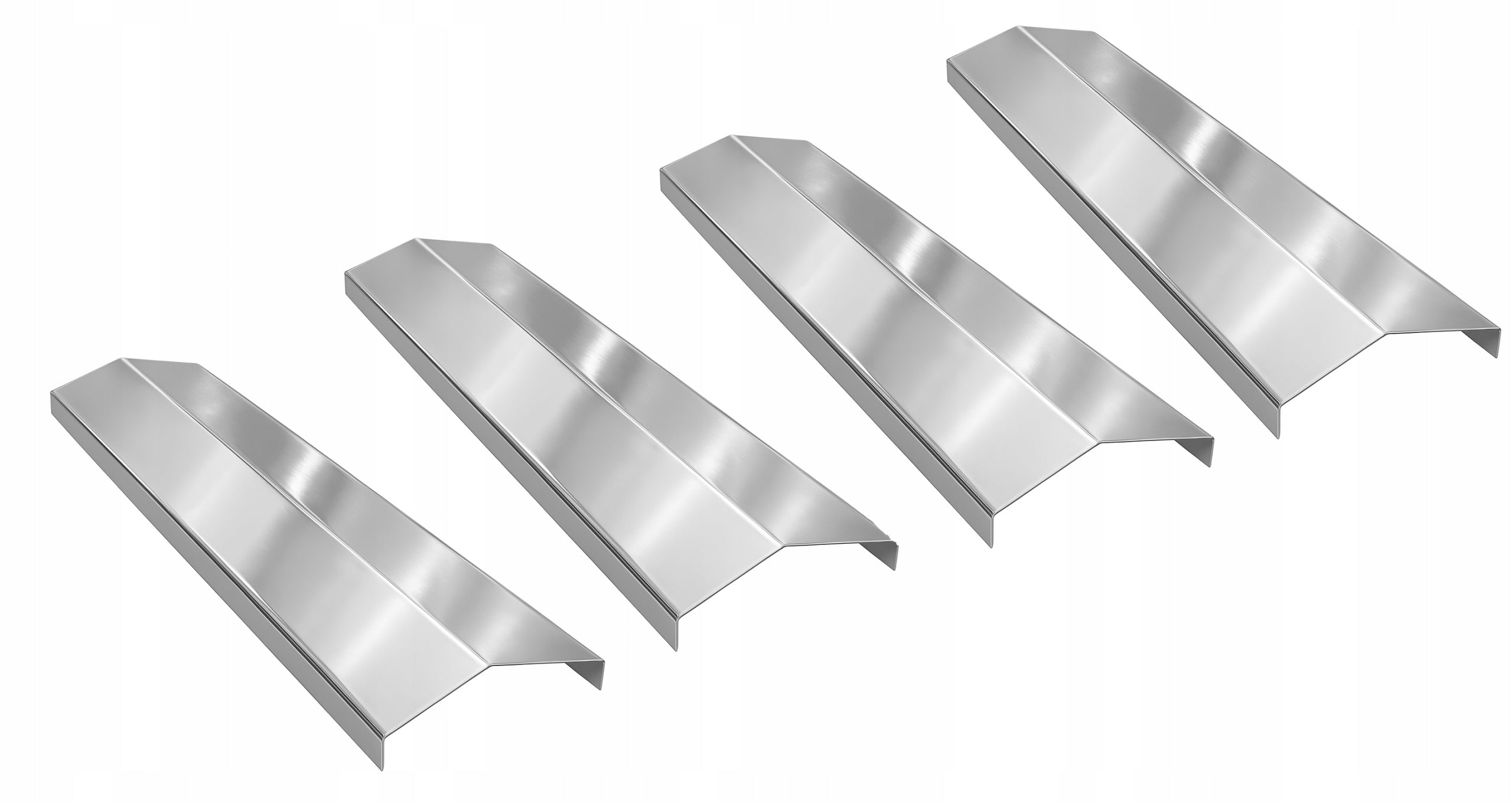 4x Gas grill torch cover 345/95 stainless aromatizer
